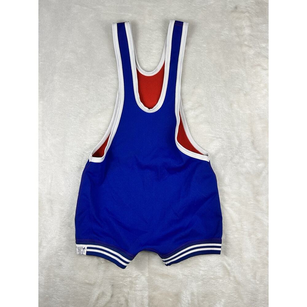Matman Wrestling Singlet Adult Small Blue Red Reversible US Made
